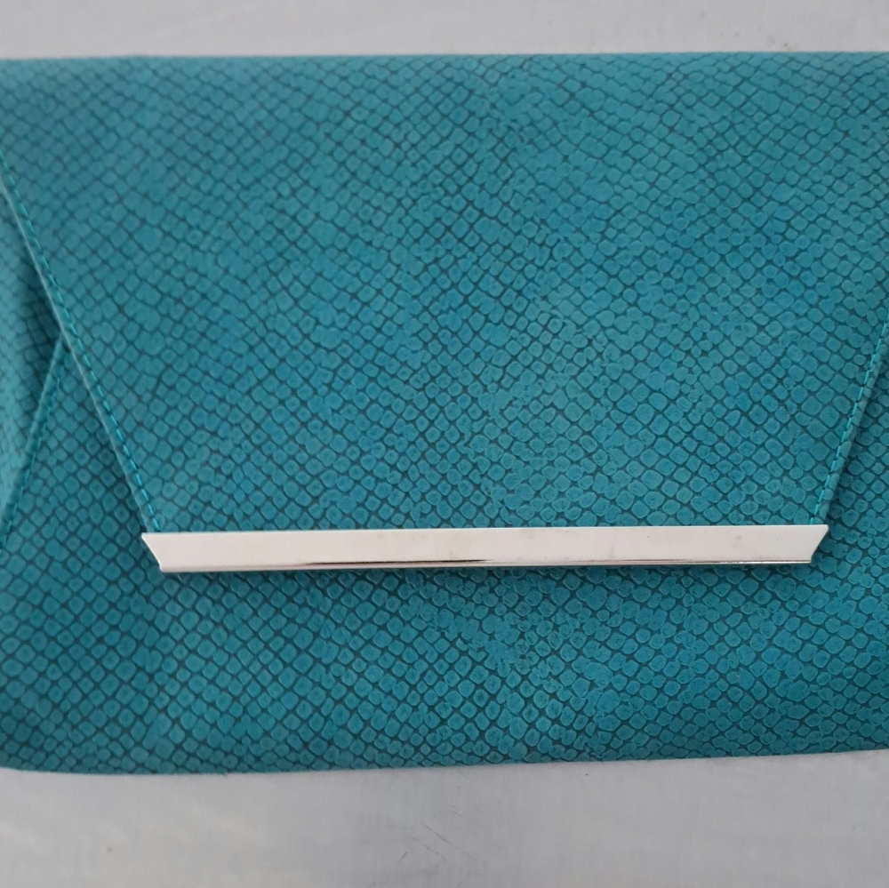 SMART SET Elegant Teal Clutch Bag